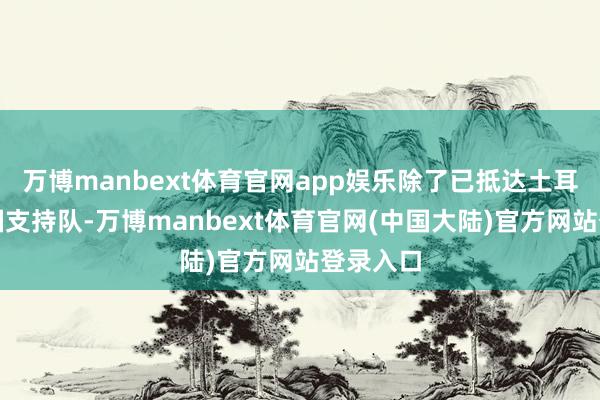 万博manbext体育官网app娱乐除了已抵达土耳其的中国支持队-万博manbext体育官网(中国大陆)官方网站登录入口