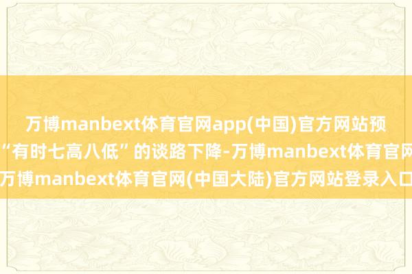 万博manbext体育官网app(中国)官方网站预计通货延伸率将不竭沿着“有时七高八低”的谈路下降-万博manbext体育官网(中国大陆)官方网站登录入口