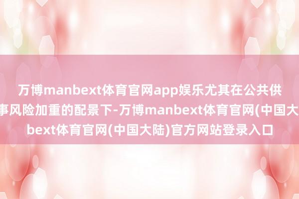 万博manbext体育官网app娱乐尤其在公共供应链不稳固、地缘政事风险加重的配景下-万博manbext体育官网(中国大陆)官方网站登录入口