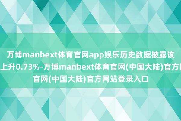 万博manbext体育官网app娱乐历史数据披露该基金近1个月上升0.73%-万博manbext体育官网(中国大陆)官方网站登录入口